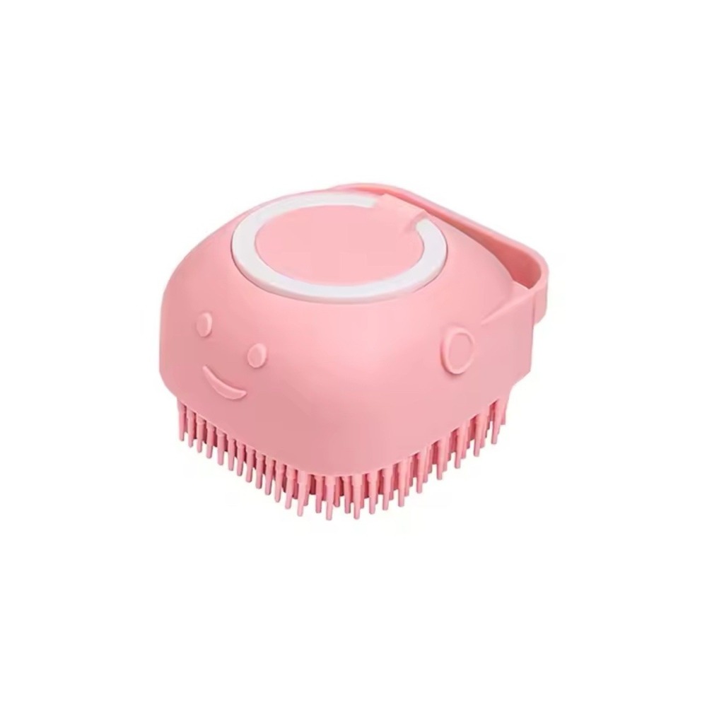 Bath Brush For‎ Dogs And Pets Soft Silicone Comb With Shampoo Box